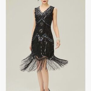 Beyond Women’s Flapper Dress 1920s size medium